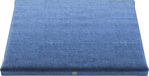 Emerald Velvet Zabuton Meditation Mat Luxurious Floor Cushion with 100% Cotton Filling for Comfortable, Aligned Meditation