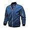 Men’s Lightweight Slim Fit Bomber Jacket – Windbreaker Style with Zipper & Pockets for Fall & Spring