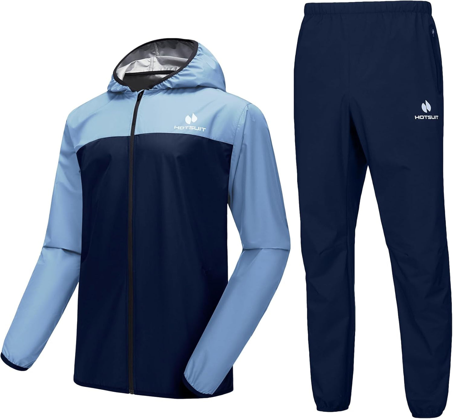 Sauna Suit for Men Sweat Suits Gym Workout Exercise Sauna Jacket Pant Full Body