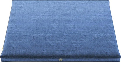 Emerald Velvet Zabuton Meditation Mat Luxurious Floor Cushion with 100% Cotton Filling for Comfortable, Aligned Meditation