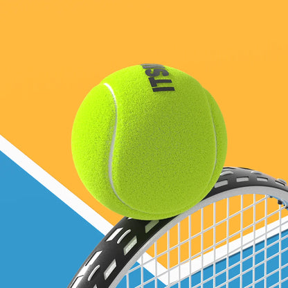 6/12Pcs Tennis Balls with Mesh Carry Bag Practice Ball High Elasticity Pet Dog Playing Balls Outdoor Training Sports Competition