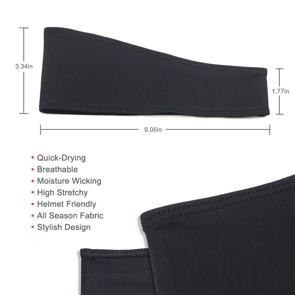 Men Hair Head Band Sweatband Headband Stretch Mens Wrap Elastic Sports Thin Gym