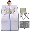 Infrared Home Sauna – Portable Spa Tent with Heated Foot Pad, Chair & Remote | Rapid-Heat Carbon Panels