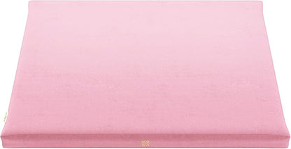 Emerald Velvet Zabuton Meditation Mat Luxurious Floor Cushion with 100% Cotton Filling for Comfortable, Aligned Meditation