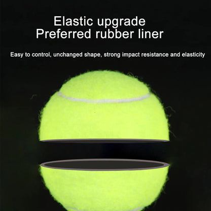 6/12Pcs Tennis Balls with Mesh Carry Bag Practice Ball High Elasticity Pet Dog Playing Balls Outdoor Training Sports Competition