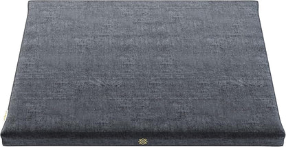 Emerald Velvet Zabuton Meditation Mat Luxurious Floor Cushion with 100% Cotton Filling for Comfortable, Aligned Meditation