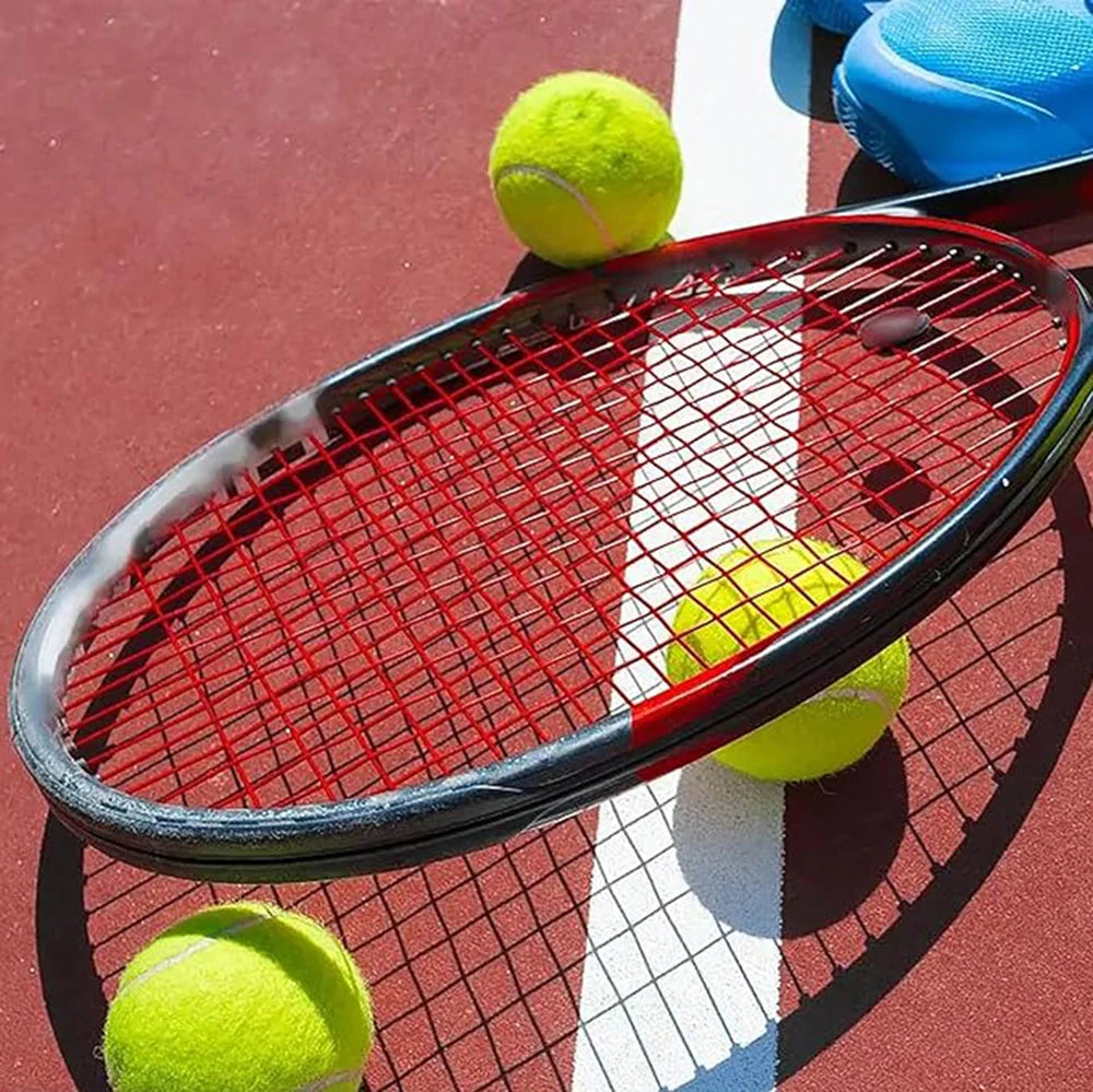 6/12Pcs Tennis Balls with Mesh Carry Bag Practice Ball High Elasticity Pet Dog Playing Balls Outdoor Training Sports Competition